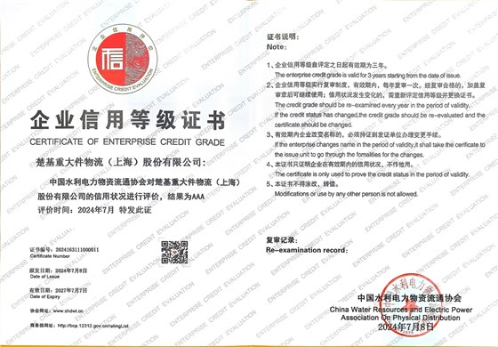 3A信用等级证书2027年7月7日