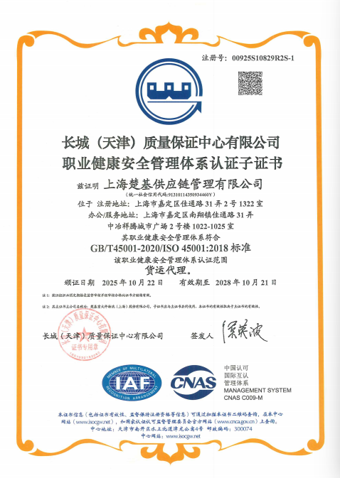 职业健康体系子证书2028年10月21日